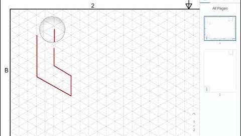 Using the Isometric grid paper in Notability
