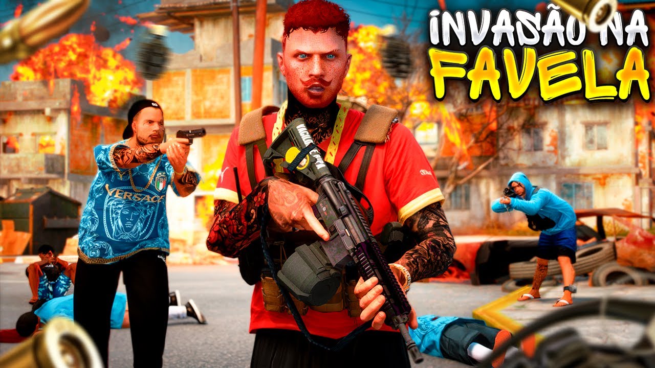 GTA V: VIDA DO CRIME | INVADIMOS A FAVELA E DOMINAMOS TUDO! FIZ A POLÍCIA TRABALHAR PRO CRIME 🔫 |#20