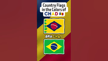 Country Flags in the Colors of Chad 🌎🇹🇩 #shorts #flags #countries
