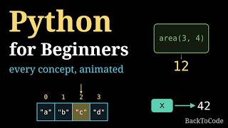 Python for Beginners: Every Concept Animated (Variables, Lists, Loops, Functions and More)