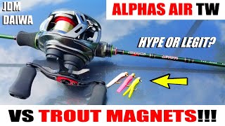 ALPHAS AIR TW VS TROUT MAGNETS... Can it REALLY cast 1 GRAM??