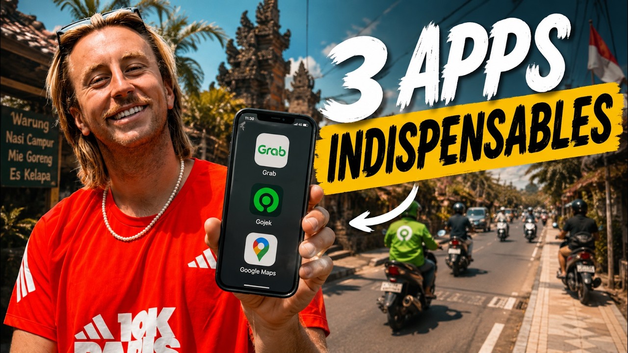 Miniature de la vidéo : Les 3 applications indispensables avant d'aller à Bali