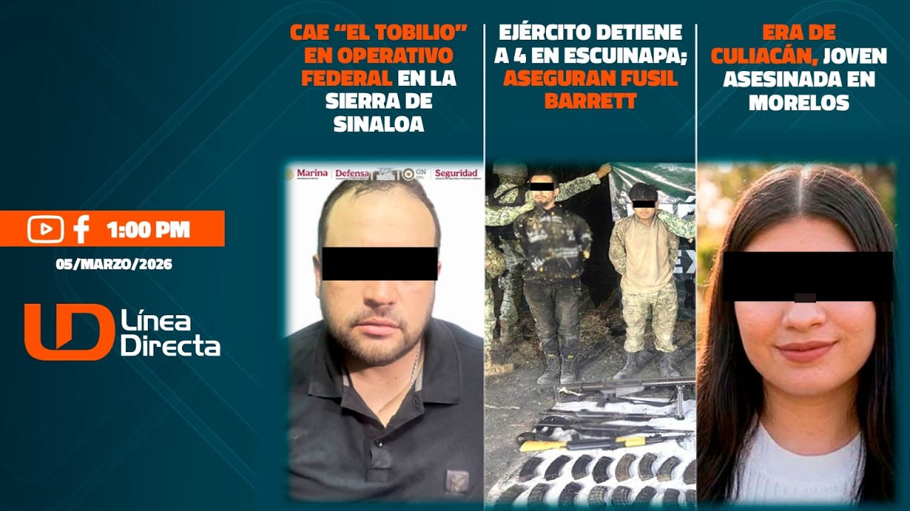 Cae “El Tobilio” en operativo federal en la sierra de Sinaloa