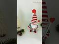 Valentines Love Gnome ❤️  Handmade Gnomes Stuffed Doll Ornaments #shorts #gnomes #love