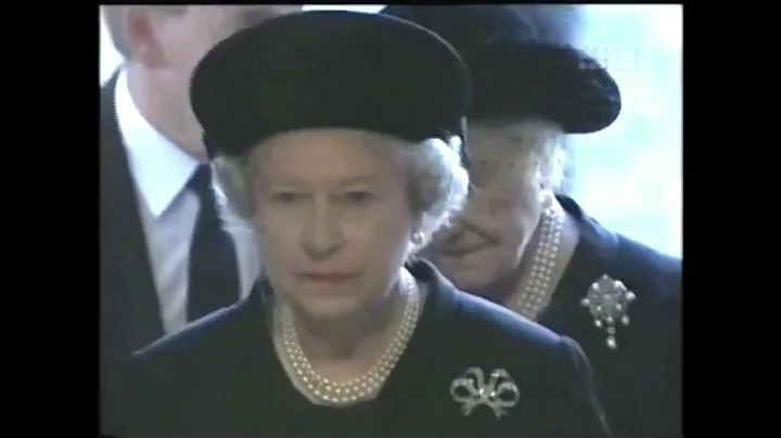 Queen & Queen Mother Arrive At Funeral Of Diana Pr...