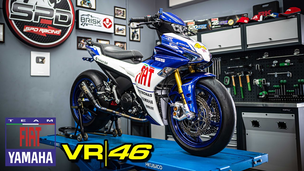ROSSI 46 FIAT YAMAHA Rebuild Y15ZR Convert Y16ZR ft. Swing Arm R1 YouTube