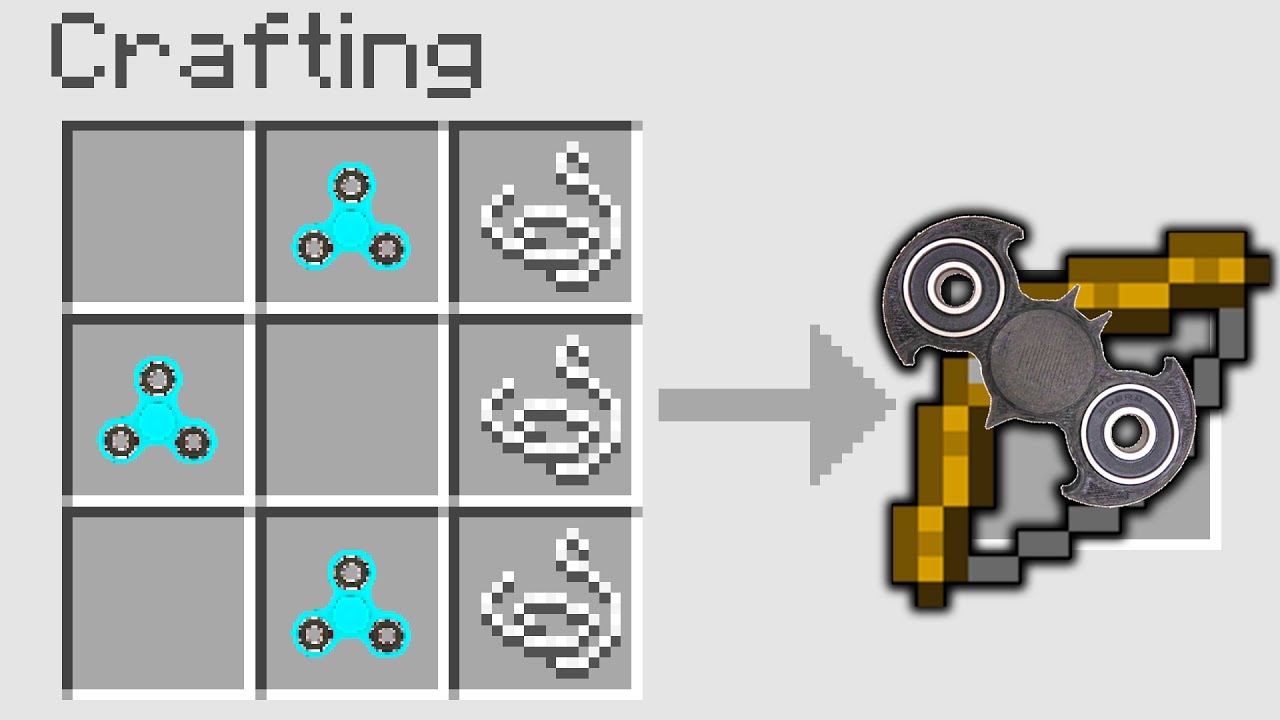unspeakablegaming fortnite How to CRAFT a FIDGET SPINNER BOW in MINECRAFT!