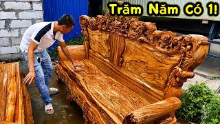 Bộ Bàn Ghế Chọn Vân Mà Chắc Phải Trăm Năm Có 1 Bộ! - Đồ Gỗ Thắng Tài Lộc