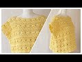 【ゆったりサイズ】可愛いプルオーバーのかぎ針編みの仕方