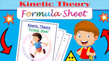 || Formula Sheet || Kinetic  theory| Class 11th| Physics chapter 13| @Edustudy_point