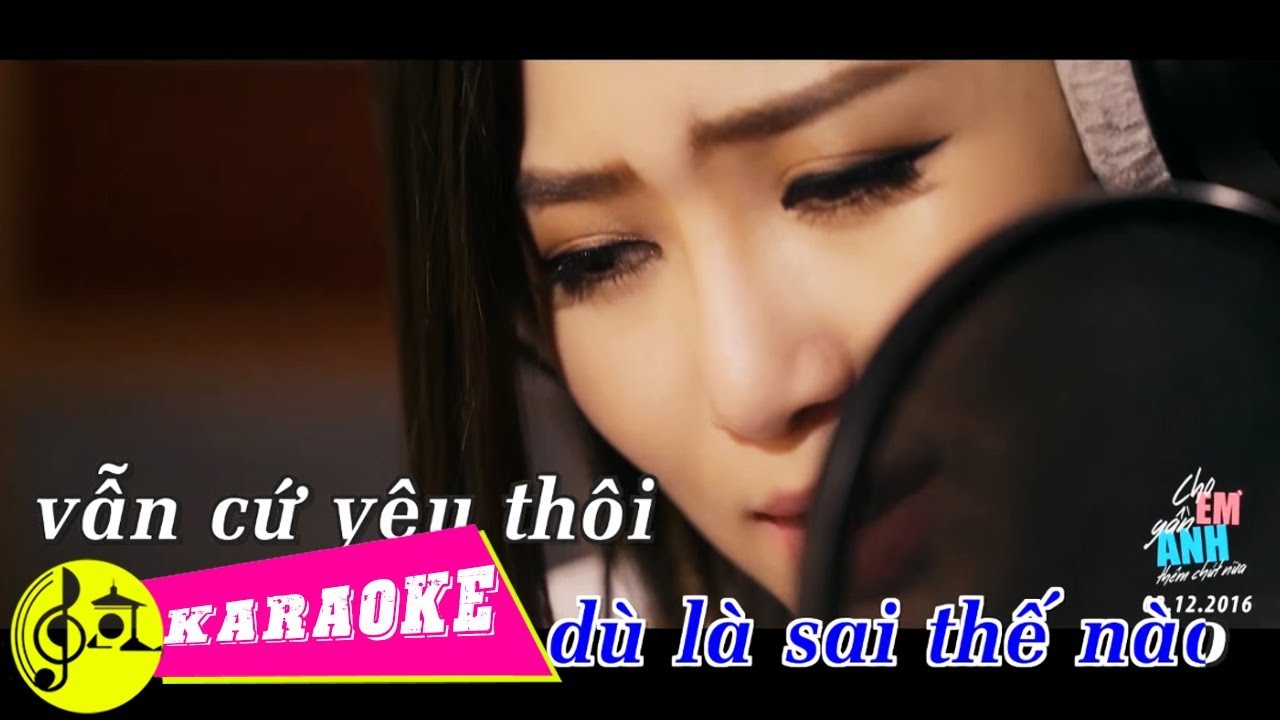 [KARAOKE] Cho Em Gần Anh Thêm Chút Nữa - Hương Tràm | Beat Chuẩn