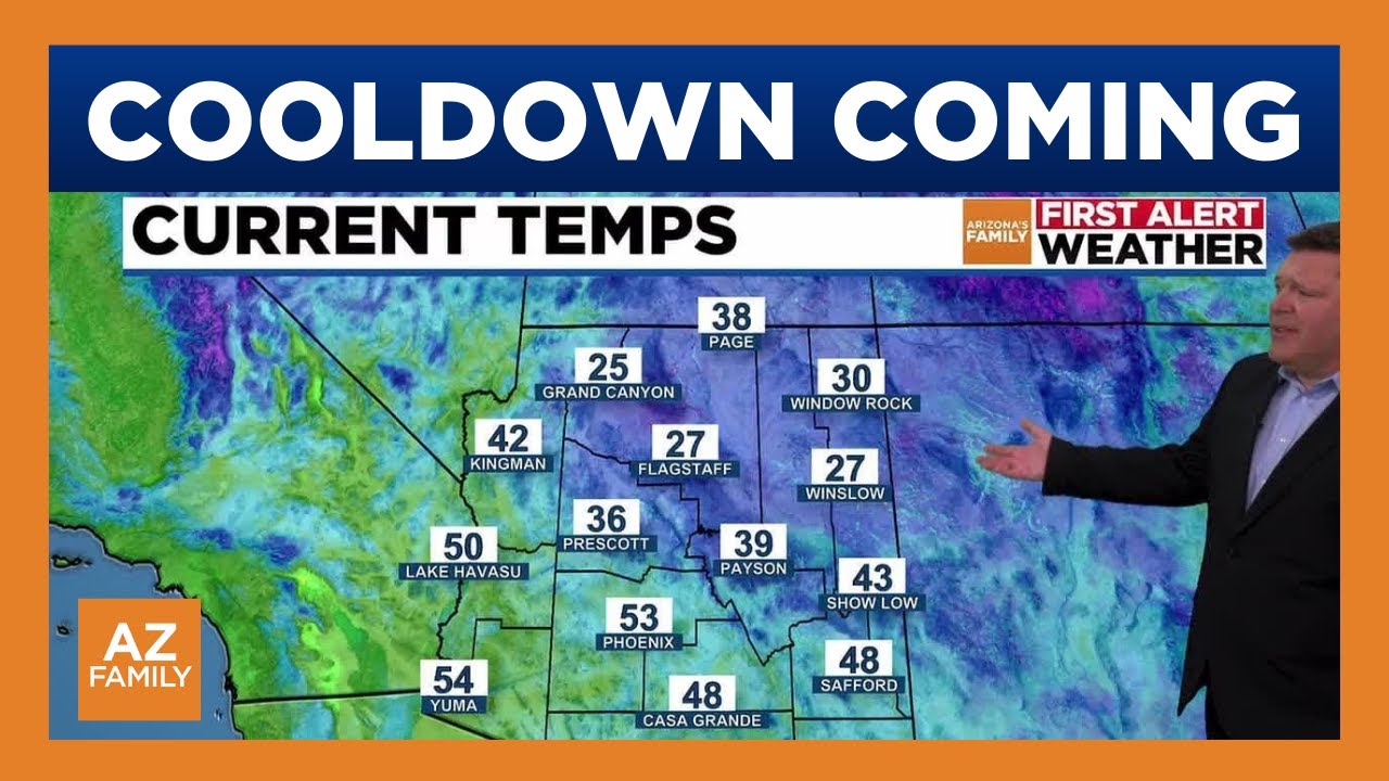 Temps cool off midweek in Phoenix - YouTube