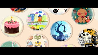 BEAMNOVA 100 Pack Acrylic Button Pins 58mm 2.28in 2-1/4 Inch Clear Badges Blanks Pinback Buttons