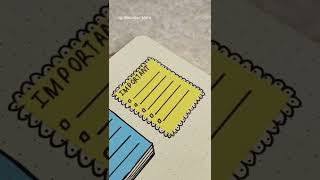 Four ways to use sticky notes|post it 📝 #shorts #badalianmery #turorial