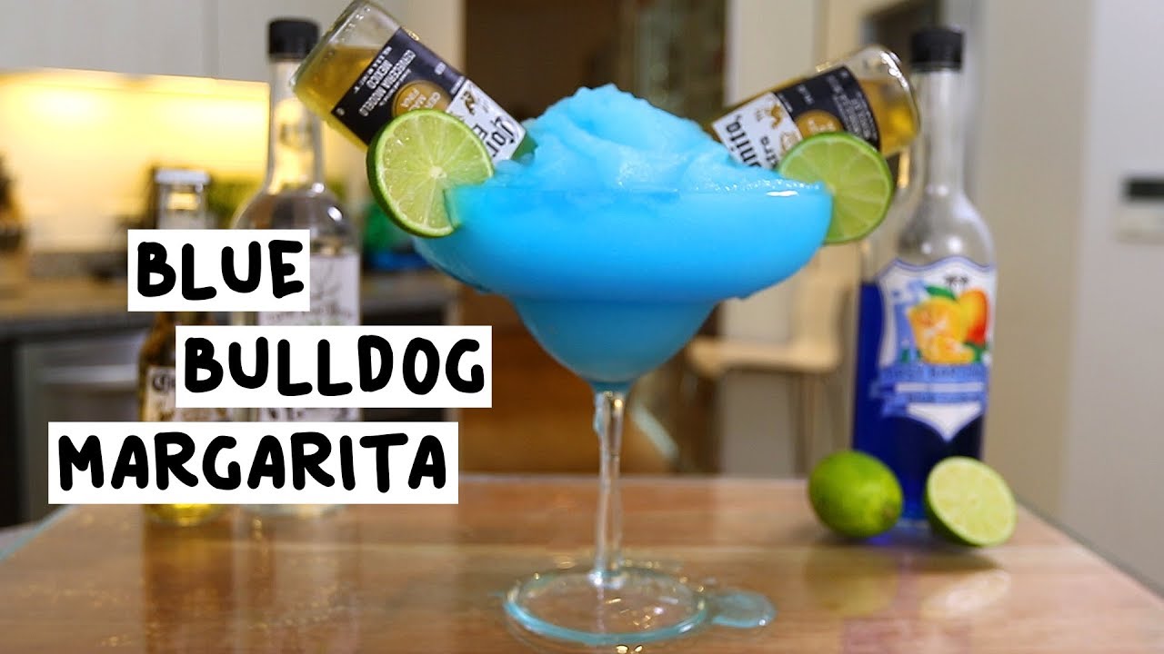 Blue Bulldog Margarita - Tipsy Bartender