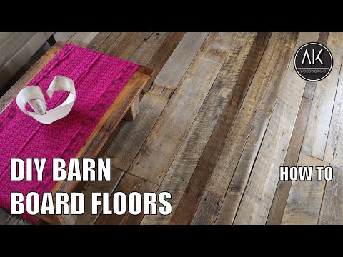 Watch: How To Install Barn Board Floors YOURSELF