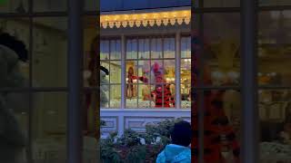 Tigger and Eeyore Playing at the Plaza Gardens Restaurant | Disneyland Paris