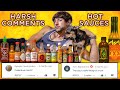 Responding to HARSH COMMENTS while eating HOT SAUCES - taste testing 10 brands while replying to YOU