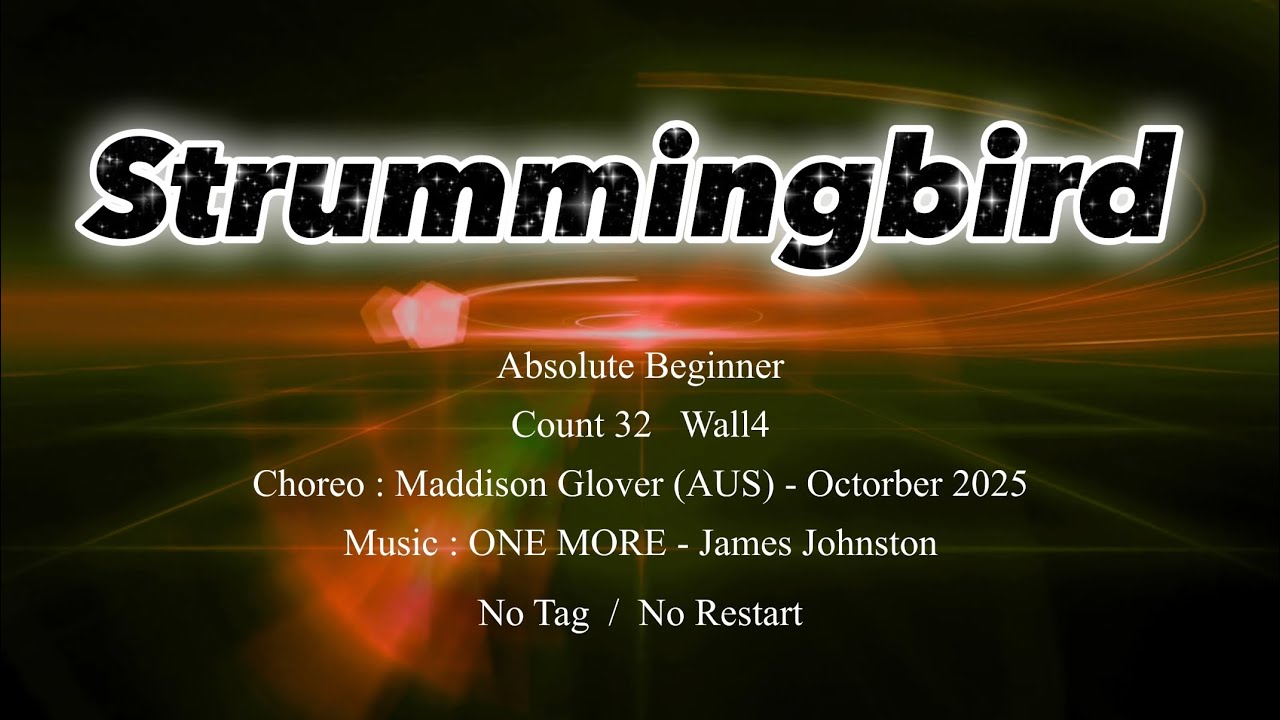 Strummingbird Line Dance | Maddison Glover | Absolute Beginner | 초급라인댄스 | BSCREW | Demo