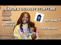 LABOR & DELIVERY STORYTIME | CASTOR OIL INDUCED | 38 WEEKS PREGNANT