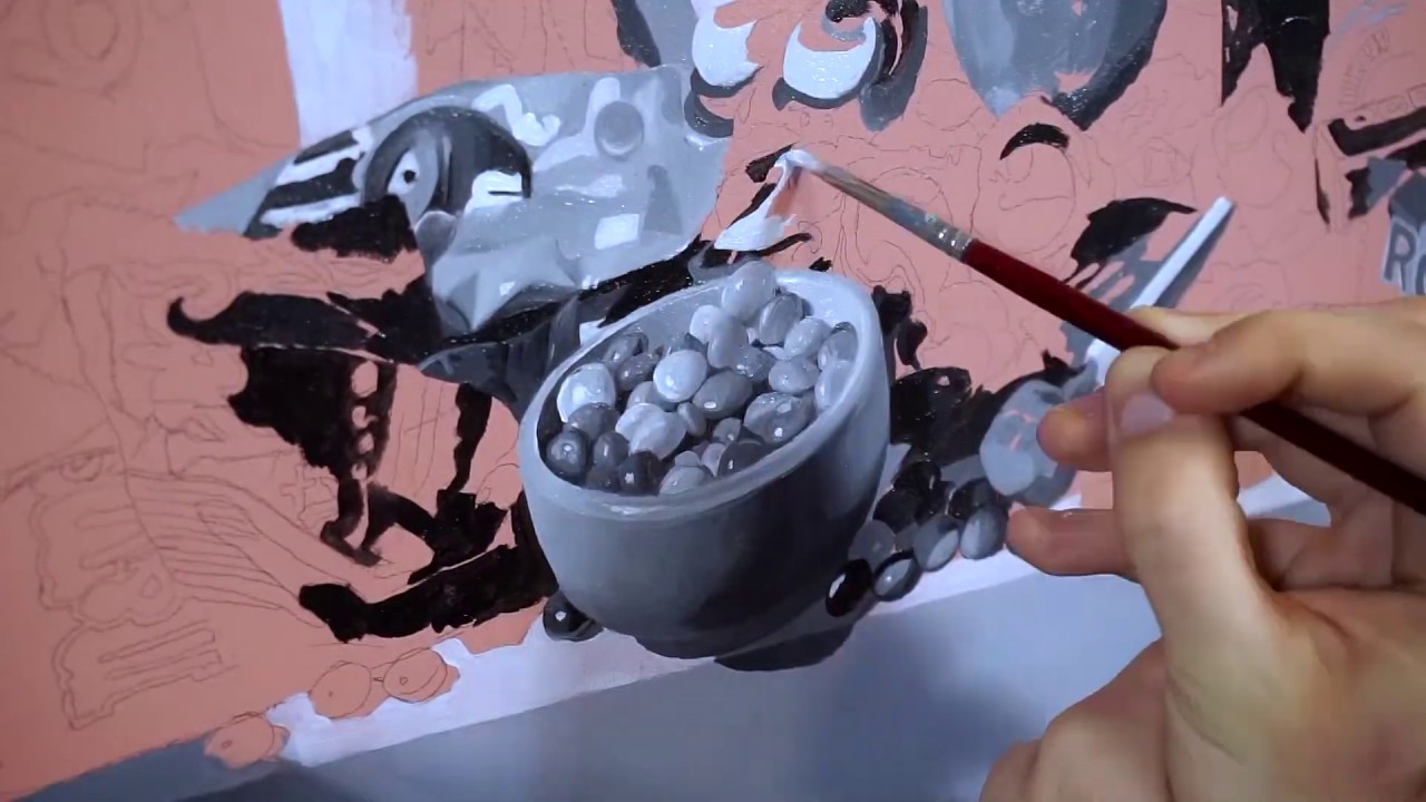 Grisaille Underpainting, Oil paint YouTube