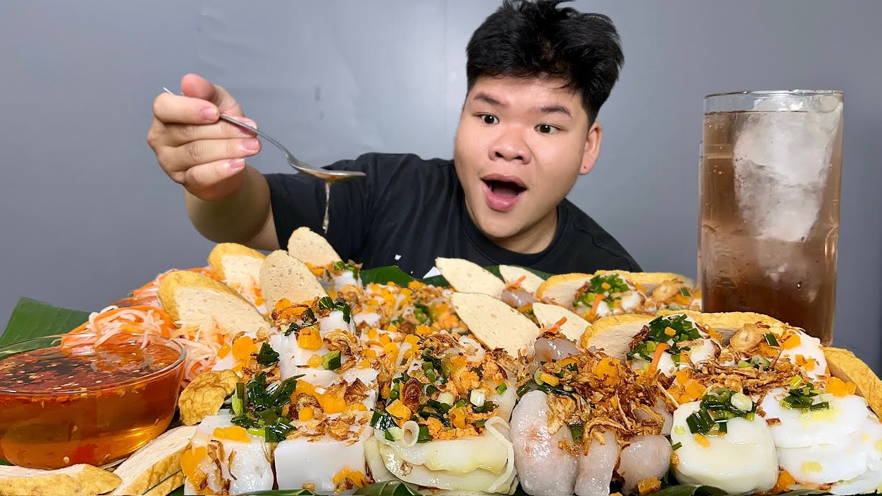 Mukbang Bánh Đúc Mặn Thơm Béo|Bánh Bèo Ruốc Cháy Hương Vị Bánh Quê | Dương Doubar