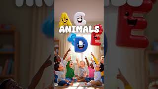 ABC Animals A F 🐻 Fun 3D Animation for Toddlers! #shorts #nurseryrhymes #kidssongs