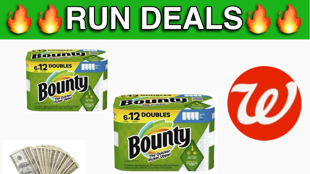 WALGREENS HAUL PREPPER STOCK UP! BOUNTY PAPER TOWEL YouTube