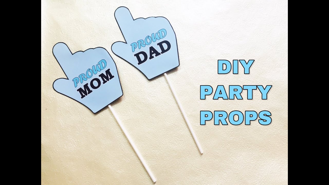 Diy Birthday Party Props Tutorial Props For Party Party Props YouTube