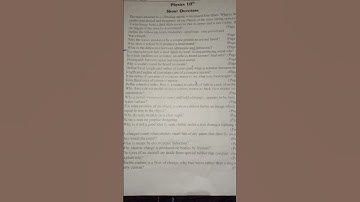 10th class  physics guess paper