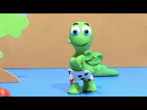 Turtle underwear Stop motion cartoon for children - BabyClay