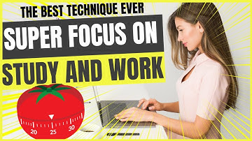 HOW TO SUPER FOCUS ON STUDY AND WORK: Pomodoro Technique timer, the best way! Increase productivity