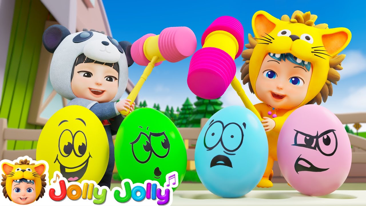 Find Farm Animals | Farmer In The Dell, Animal Sounds Song + More | Jolly Jolly - Kids Songs