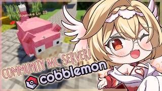 ⛏️Slowpoke IN MINECRAFT?!🍎 Playing on the Community Cobblemon Server with Cherubrats!! | Minecraft