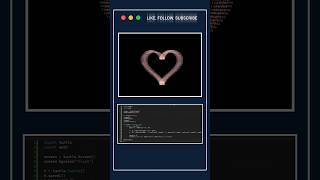 Python Turtle Text Heart ❤️ | Amazing Coding Art #shorts