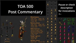 TOA 500 Full Run Post Commentary (Fang Kit Guide) No Tbow\/Shadow\/Bofa