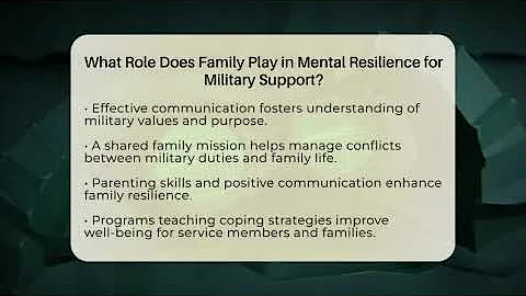 What Role Does Family Play in Mental Resilience for Military Support? - Armed Forces Insider