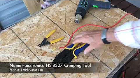 Haisstronica Crimping Tool For Heat Shrink Connectors Review, This is a great heat shrink crimping t