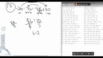 Math 436 1.3 Solving Linear Equations 14-21