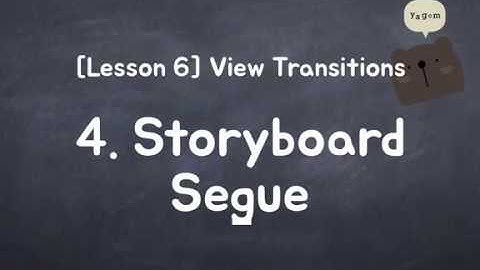 iOS for Starter - Storyboard Segue