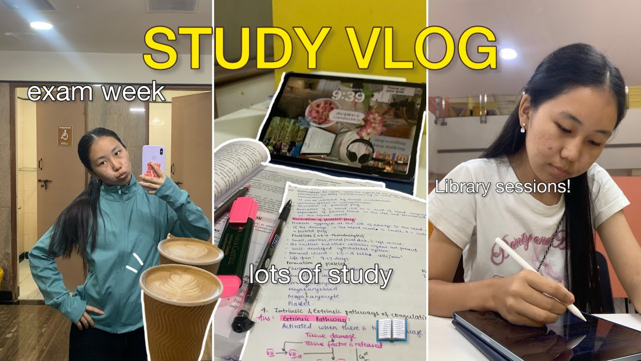 STUDY VLOG📝: studying, library sessions, shopping, etc. 