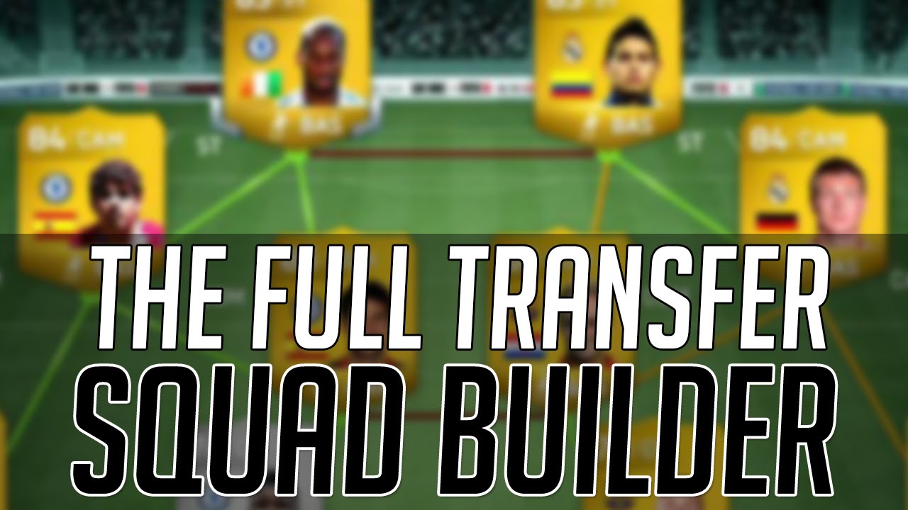 THE FULL TRANSFER HYBRID SQUAD with DROGBA OP | FIFA 14 Ultimate Team Squad Builder (FUT 14)