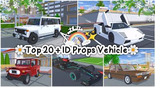 Top 20 + ID Props Vehicle✨🚗 :Sakura School Simulator screenshot 1
