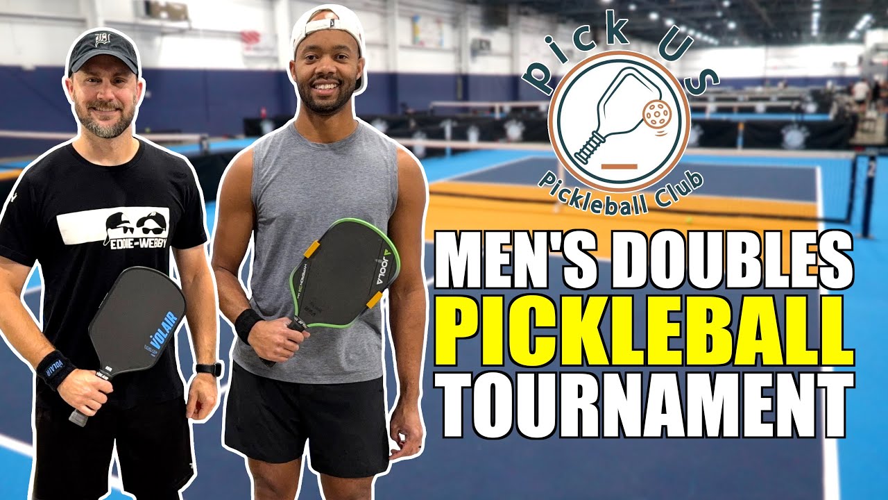 Турнир по пиклболу среди мужских пар в клубе Pick US Pickleball.