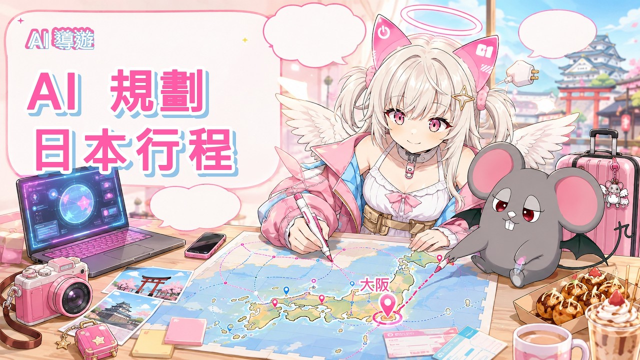 【AI導遊】如果出國的行程交給AI規劃的話能放心嗎?✈️|準備出發 縮圖