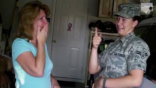 U S  Army Soldier Surprises Her Father on His 50th Birthday