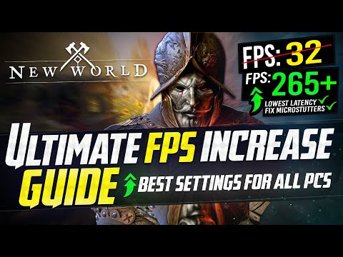 🔧 NEW WORLD: Dramatically increase performance / FPS with any setup! *Best Settings* 📈✅