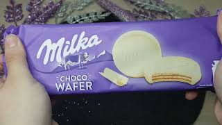 ASMR "MILKA CHOCO WAFER OPENING" #asmrdelightsdream