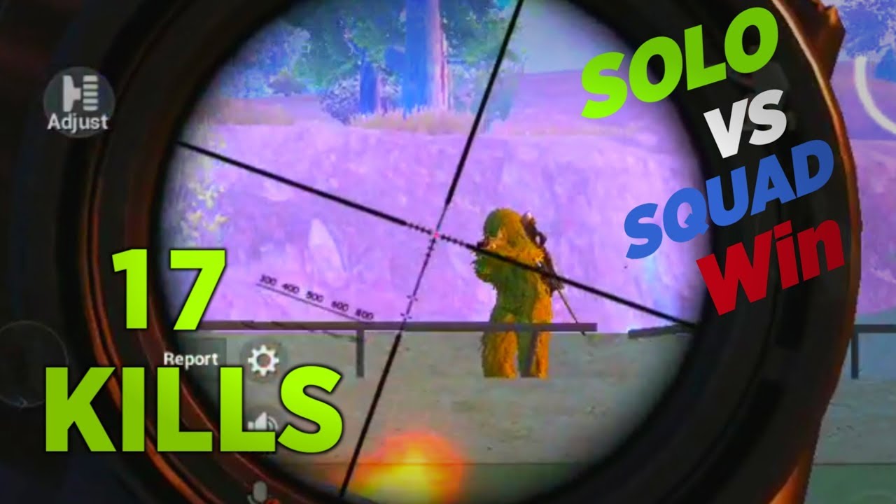 ASIA SOLO VS SQUAD PUBG MOBILE GAMEPLAY (17 KILLS)