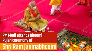 PM Modi attends Bhoomi Pujan ceremony of Shri Ram Janmabhoomi in Ayodhya, Uttar Pradesh | PMO